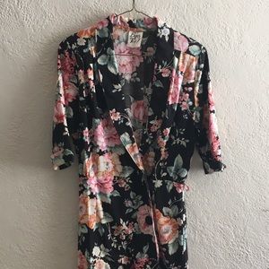 vintage cotton floral blazer dress